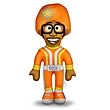 Yo Gabba Gabba DJ Lance Rock 12-Inch Designer Plush